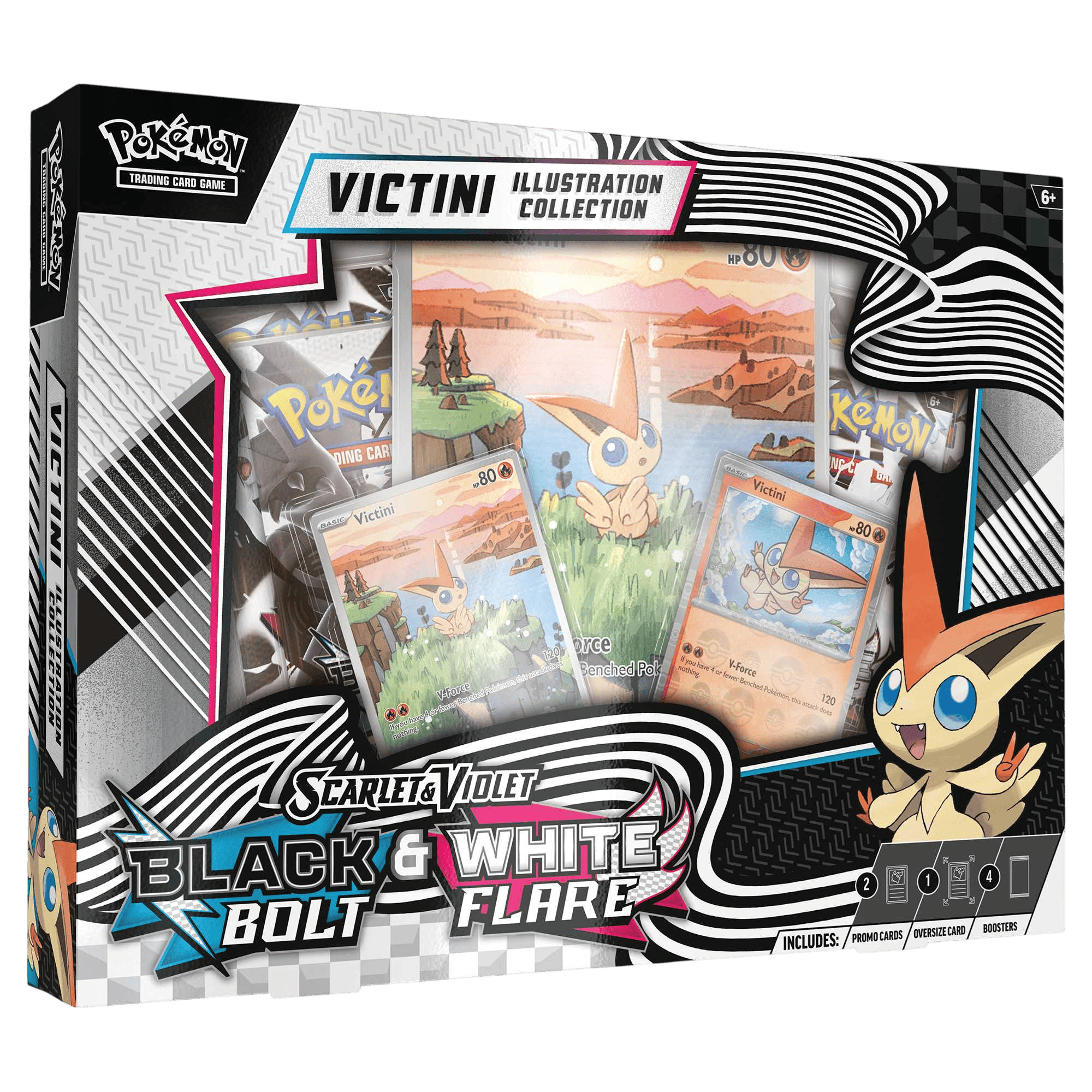 Pokemon Black Bolt & White Flare Unova Victini Illustration Collection Box premium collectible